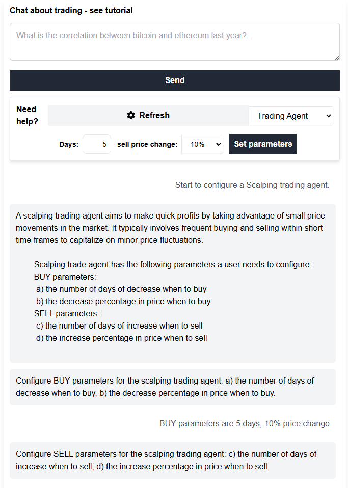 Create trading agents